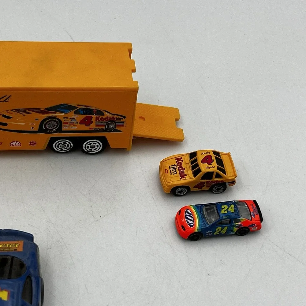 Lot of Die Cast Nascar Cars Mixed McDonalds Semi Truck  Hauler 6 Pieces